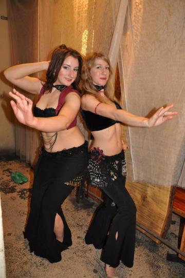 After the show! (Re: sweaty, and I took my false eyelashes off :P)