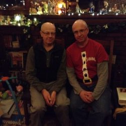 Dad and Uncle Bob pretending to be serious